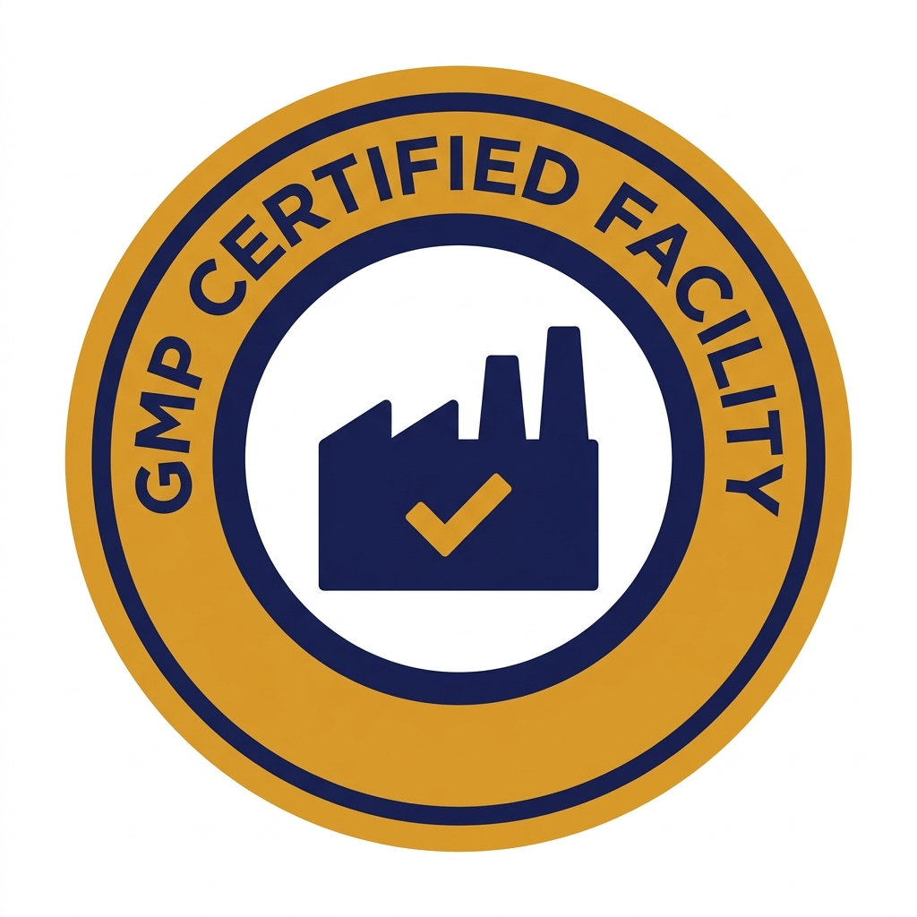 GMP certified facility seal