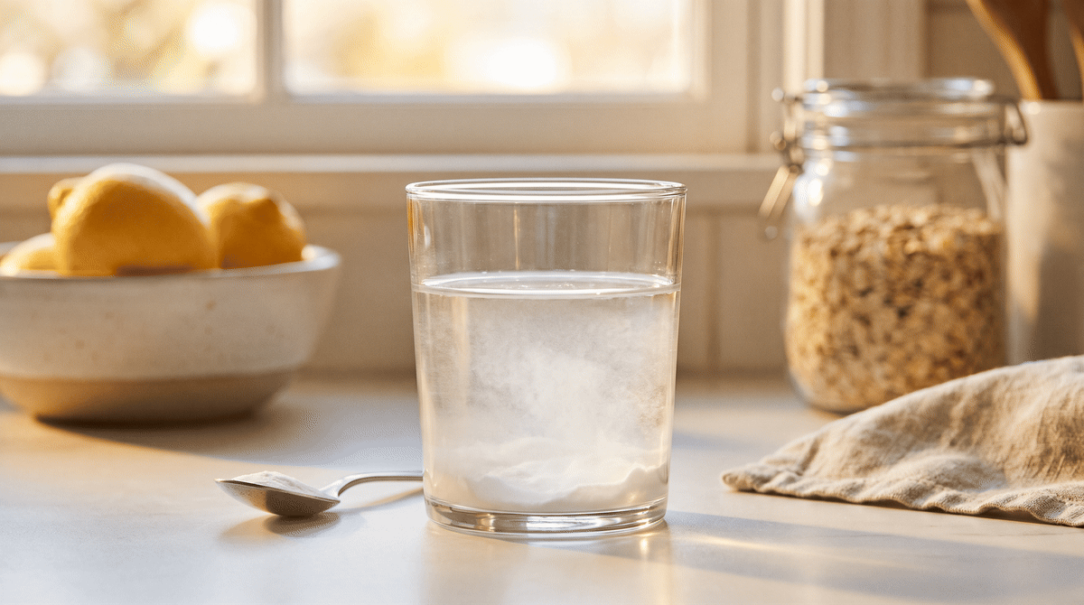 Animated cycle: Step 1 WAKE the cells with Pure Baking Soda, Step 2 PROTECT the hormone with concentrated Gingerol 6%, Step 3 REPAIR the cells with NAD+, Step 4 FLIP the switch with Pure Berberine